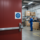 Dark Olive Green Mandatory Fire Safety Signs - Keep Locked Shut for Emergency Preparedness