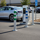 Light Slate Gray Heavy Duty EV Charging Point Protection Bollards - Surface Fix