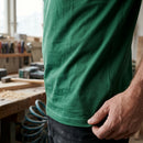 Classic Cotton Short Sleeve Work T-Shirt - Forest Green (view 2)