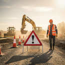 Wheat High-Performance Warning/Danger Triangle Metal Sign Face 750mm