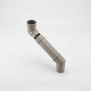 Flush Joint Adjustable Swanneck 63mm Downpipe Connector — RAL 7036