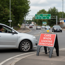 Dark Slate Gray Professional Care When Leaving Junction Sign 600 x 450mm