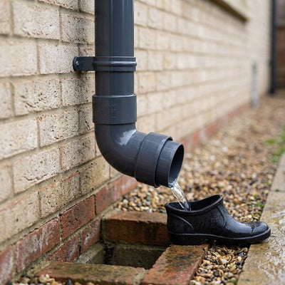 Down Pipe Bend 112.5° - 68mm Gloss Finish