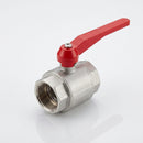 1/4" BSP Female Plated Brass Lever Ball Valve, 46mm (view 2)
