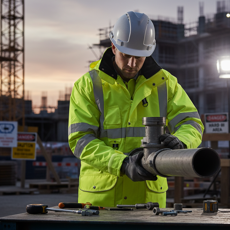 Dark Slate Gray High-Performance 7-in-1 Waterproof Jacket & Bodywarmer - Saturn Yellow