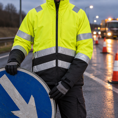 Yellow/Black EN ISO 20471 Class 2/3 High-Visibility Winter Jacket