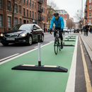 Slate Gray Premium Narrow Cycle Lane Defenders for Enhanced Cyclist Safety