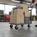 Premium Swivel Castor Wheels 40mm Diameter - Black Plastic, Plate Fixing, 23kg Load Capacity, 4 Pack for Lightweight Furniture Mobility