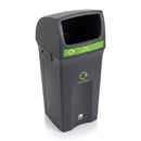 100 Litre Recycling Bin with Hooded Lid MDPE (view 2)