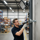 Dark Gray Premium Bracket for 108mm Diameter Post - Compatible with Traffic Mirrors