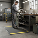 Dim Gray Premium Anti-Fatigue Mat with Pebble Surface - 60cm Width