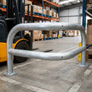 580 x 580 x 430mm Galvanised Angled Corner Safety Barrier