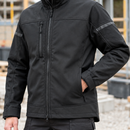 Softshell Stretch Work Jacket with Multiple Pockets - Black (view 2)