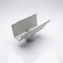 Moulded Ogee Gutter Outlet 63mm Dia, 125 x 100mm — RAL 7035
