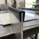 Square Rubber Edge Protector 11x13mm for 9mm Panels - 5m EPDM (view 2)