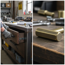 Premium Hexagonal Bar Metal Knobs 40mm - Durable Handles for Furniture and Cabinets