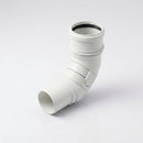 Traditional Adjustable Swanneck 76mm Dia Downpipe Connector — RAL 9016