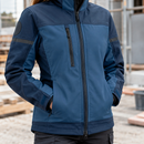 Women's Stretch Softshell Jacket, Multi Pockets - Navy/Dark Navy (view 2)