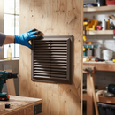 Premium Plastic Louvred Vent with Fixed Flyscreen - 9x9 Inch for Optimal Airflow