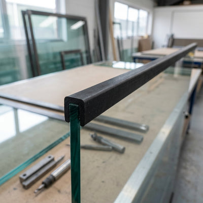 Square Rubber Edge Protector 7x10mm for 3mm Panels - 5m EPDM