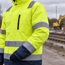 Yellow/Navy Class 3 Thermal High-Visibility Work Jacket (view 2)