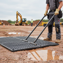 Rosy Brown Premium Ground Protection Mat Drag Hooks for Secure Installation