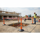 Rosy Brown Premium 9m² Retractable Post & Base Barrier Kit with Tape