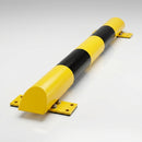 86 x 1200mm collision protection bar steel yellow black (view 2)