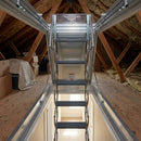 Fire Resistant Metal Loft Ladder with Insulated Hatch 270-300 cm