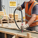 Tan High-Performance Handheld Poker - 3 Metre Flexible Shaft with 38mm Poker Head