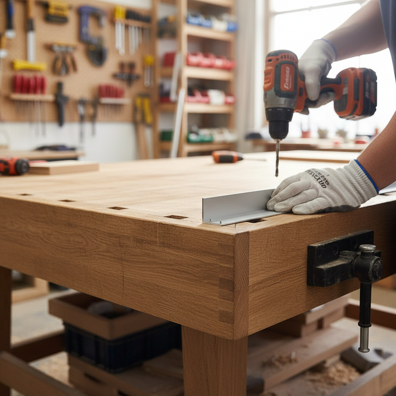 Dark Olive Green Premium Aluminium Angle 25 x 25 x 1.5mm x 1m - Heavy Duty Construction