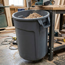 Round plastic storage container 38L with handles