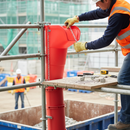 Gray 20" Premium Top Hopper Rubbish Scaffold Chute for Waste Disposal