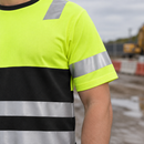 Class 1 Short Sleeve Safety Tee - Hi-Vis Yellow/Black (view 2)