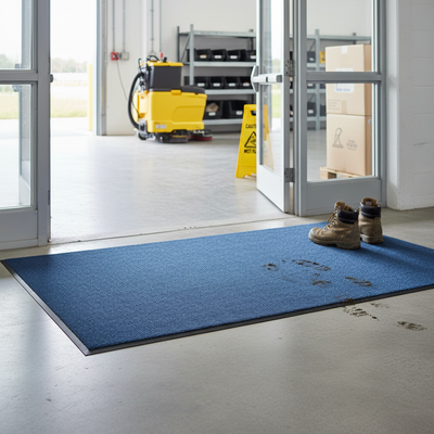 Machine Washable Premium Lustre 9mm Mat - Blue
