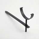 Half Round Aluminium Gutter Rise and Fall Bracket 125mm — Textured Black