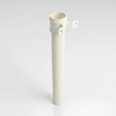 Aluminium Downpipe Length Eared Socket 63mm Dia x 3m — RAL 9010