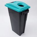 Slimline indoor office recycling bin with customisable lid (view 2)