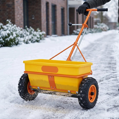 35 litre salt and grit spreader with 600mm spread width