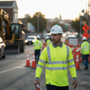 Dim Gray Premium Hi-Vis Long Sleeve Recyclable Polo Shirt - Bright Yellow