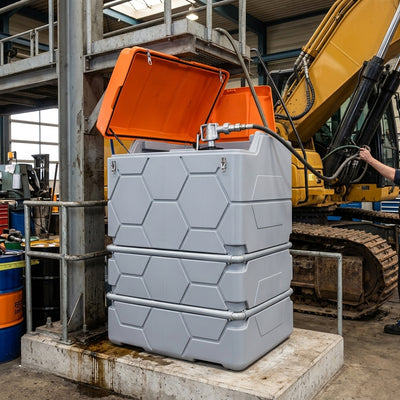 1500L Double-Wall Polyethylene Lubricant Dispensing Station