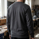 Crew Neck Work Sweatshirt Cotton Blend - Steel Grey