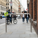 Gray Heavy Duty Galvanised Steel Hoop Perimeter Barrier - 60mm Diameter