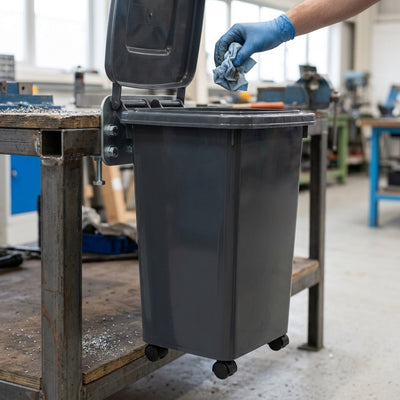 30 litre wheeled litter bin plastic