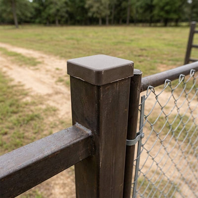 Heavy Duty Gate Post 2.45m x 3mm Sepia Brown