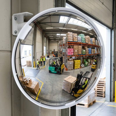 400mm diameter wide angle convex safety mirror with 180° vision
