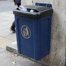 25 litre waste bin plastic wall or post mounted