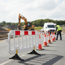 Light Gray High-Performance Gate Barrier - Durable and Customizable