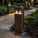 Double Solar LED Larch Timber Bollard with Intelligent Controller