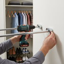 Light Gray Premium Oval Wall Socket 30 x 15mm (Pair) for Hanging Rails